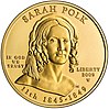 Sarah Childress Polk Première Épouse Pièce d'Or Avers.jpg