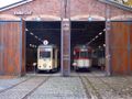 Deutsch: K 104 und L 236 im Verkehrsmuseum Schwanheim English: Historic trams at the Schwanheim transport museum