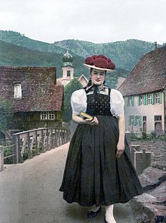 <i>Bollenhut</i> formal headdress from three Black Forest villages