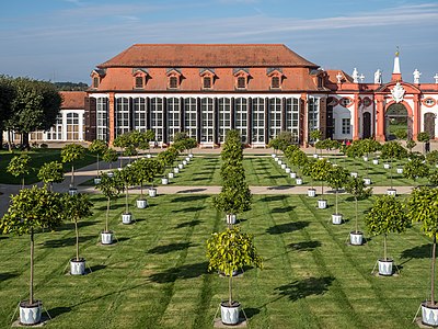 Orangery of Seehof Castle in Memmelsdorf near Bamberg in northern Bavaria