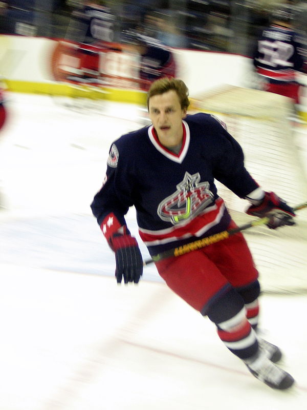 Fedorov with the Blue Jackets in 2006.