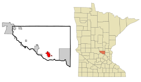 Sherburne County Minnesota Incorporated and Unincorporated areas Big Lake Highlighted.svg