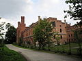 English: Back of the palace in Sorkwity Polski: Zaplecze pałacu w Sorkwitach