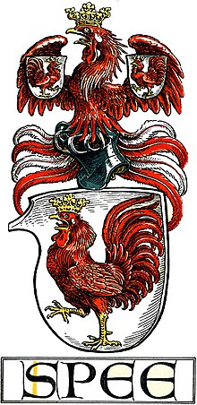 Family coat of arms of the von Spee family