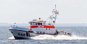 Seenotkreuzer EUGEN vor dem Norderneyer Hafen