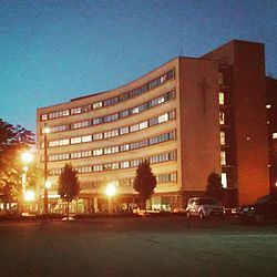 St.Vincent's Charity Medical Center at dusk St. Vincents.jpg