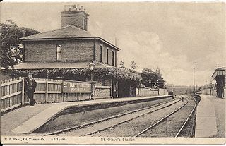 <span class="mw-page-title-main">St Olaves railway station</span> Former railway station in England