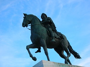 Statue équestre de Louis XIV place Bellecour