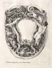 Design of a Baroque cartouche, by Stefano della Bella, 1647, the Cleveland Museum of Art, Ohio