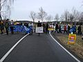 Sternmarsch gegen die Abbaggerung der Dörfer Atterwasch, Kerkwitz und Grabko 2014