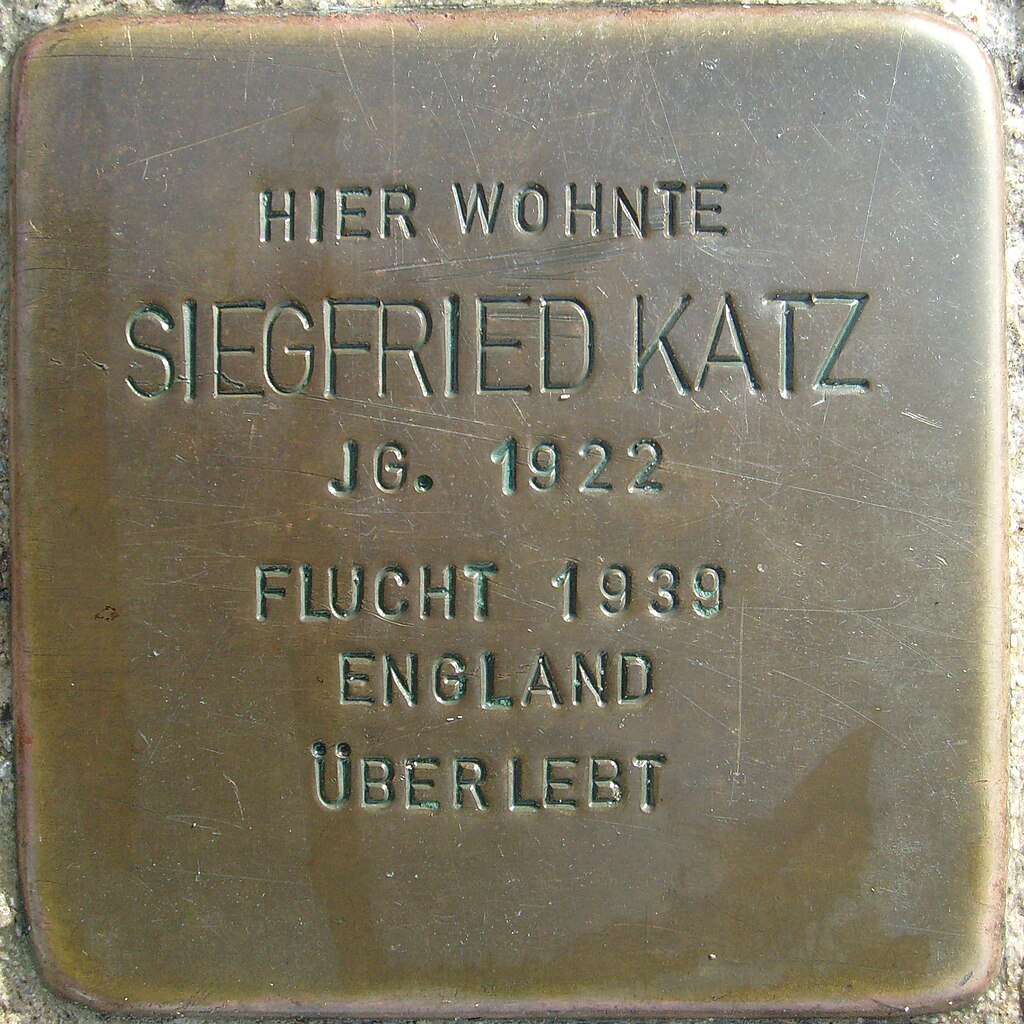 Stolperstein Pohlheim Watzenborn-Steinberg Gießener Straße Siegfried Katz.JPG
