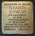 Stolperstein für Elisabeth Kuznitzky (Mohrenstraße 26)