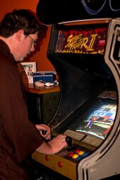 Playing Street Fighter II on an arcade machine Street Fighter II arcade-20061027.jpg