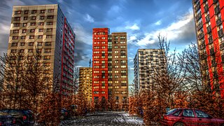 Logements étudiants à Dresde (Allemagne).