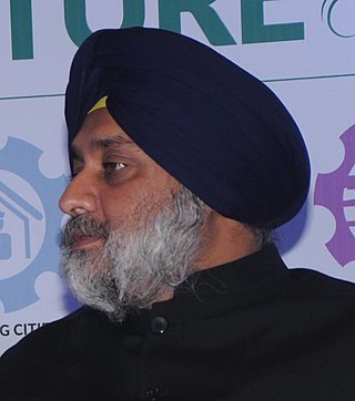 <span class="mw-page-title-main">Sukhbir Singh Badal</span> Indian politician