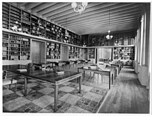 The library. Svenska Institutet i Rom Interior. Bibliotek. ARKM.1984-102-1337.jpg