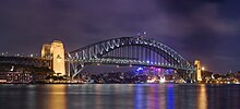 The Sydney Harbour Bridge is an important tourist attraction for New South Wales. Sydney Harbour Bridge from Circular Quay.jpg