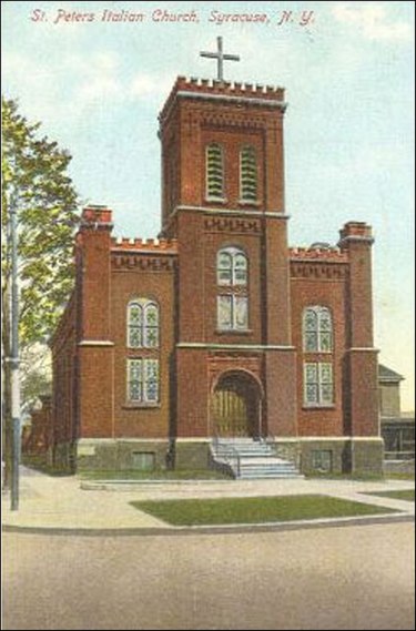 St. Peter's Italian Catholic Church at 130 North State Street in Syracuse, New York Syracuse 1910 st-peters italian.jpg