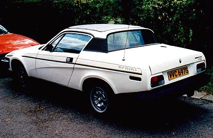Figure 9: TR7 Sprint from rear, showing side stripe intended for the production version TR7 Sprint from rear.JPG