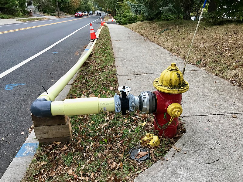 File:Temporary Bypass Piping - feed hydrant.jpg