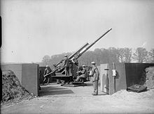 3.7-inch gun in Richmond Park 1940 The British Army in the United Kingdom 1939-45 H1257.jpg