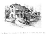 Kennedy Farmhouse, depicting Brown in his favorite spot in the yard, made posthumously in 1902. The Kennedy Farmhouse, 1902.jpg