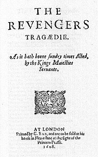 <i>The Revengers Tragedy</i> 1607 play written by Thomas Middleton