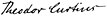 semnătura lui Theodor Curtius