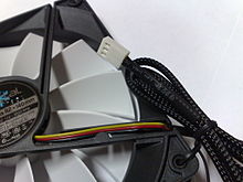 Three-pin connector on a computer fan Three-pin connector on a computer fan.jpg