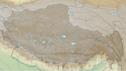 Location of the lake in Tibet.