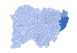 Tierra de Peñaranda – Mappa