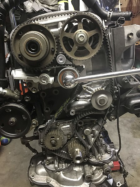 Timing belt on a fourth generation 3S-GE