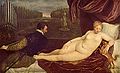 Venus with an Organist, Titian, 1550