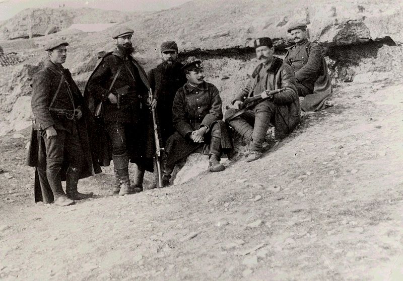 File:Todor Alexandrov Hristo Matov, Georgi Monchev, Vlade Slankov, Nikola Ivanov IMARO.JPG