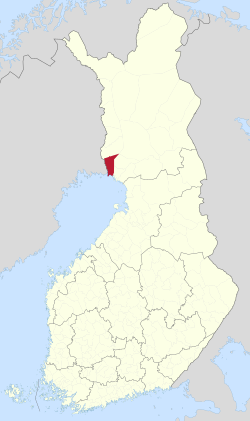 Location of Tornio in Finland