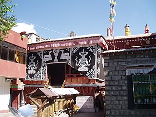 Trode Khangsar is a temple located in Lhasa, Tibet Autonomous Region, China, that is over 300 years old. The temple is dedicated to the protector Dorje Shugden and has been traditionally managed by the Gelug monastery Riwo Chöling, which is located in the Yarlung valley.