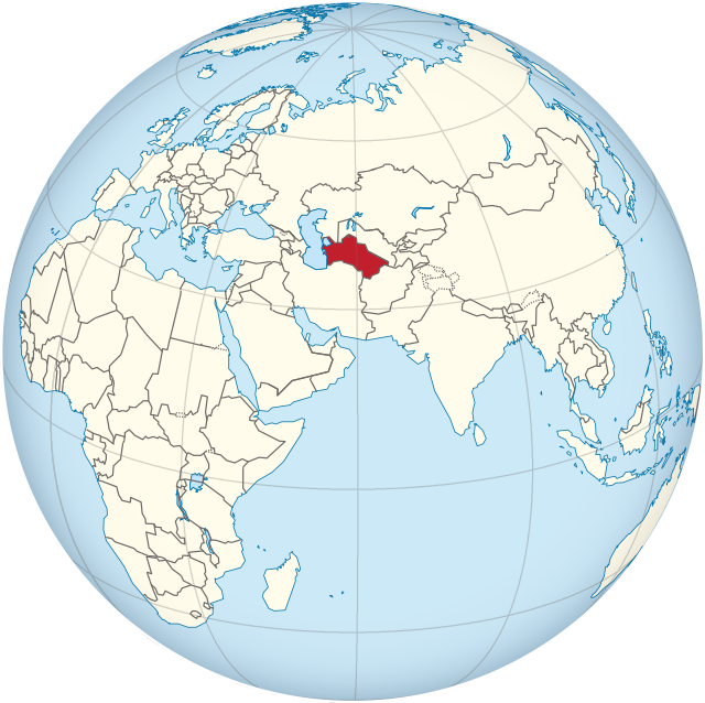 Położenie Turkmenistanu