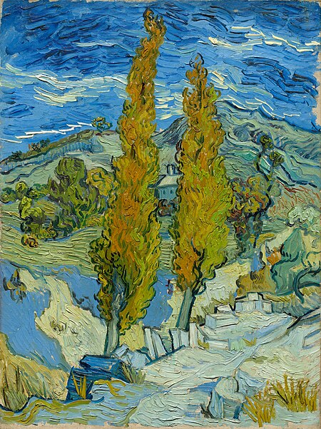 Fail:Two Poplars in the Alpilles near Saint-Rémy, by Vincent Van Gogh, Cleveland Museum of Art, 1958.32.jpg