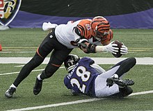 Eifert playing against the Baltimore Ravens in 2015 Tyler Eifert 2015.jpg