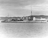 USS Barry (DD-248) i Guantanamo Bay, Cuba, i slutningen af ​​1920'erne eller begyndelsen af ​​1930'erne (NH 64560).jpg