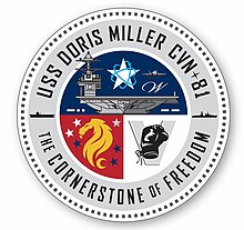 USS Doris Miller crest designed by the USS Nevada Remembrance Project USS Doris Miller.jpg