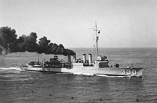USS <i>Hull</i> (DD-330) Clemson-class destroyer