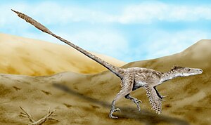 Tölvugerð mynd af Velociraptor mongoliensis.