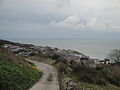 The view east towards Ventnor, Isle of Wight, seen from Steephill Down Road in December 2011.