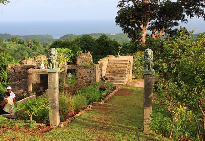 View of Memorial Garden in Grenada.