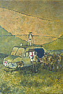 MED EVACUATION (93rd EVACUATION), Oil, by James Pollock, CAT IV, 1967