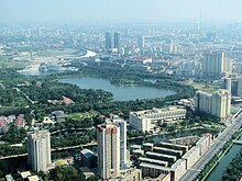 Ostsicht vom Fernsehturm Richtung Osten Tianjin-Museum, 2008