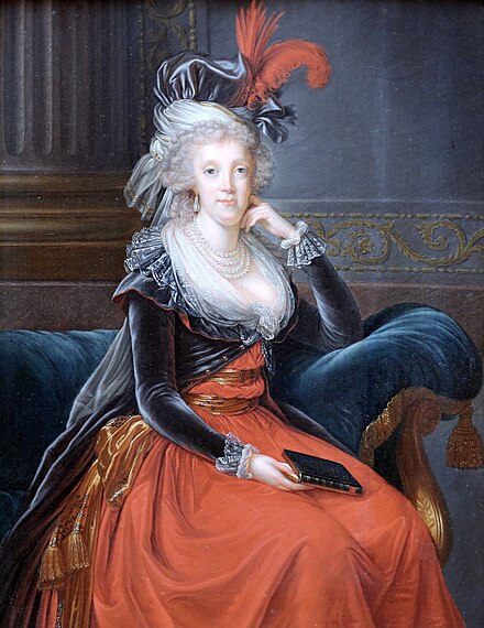 Maria Carolina, as she appeared in 1791, in a painting by Élisabeth-Louise Vigée-Le Brun. The resemblance with her sister Marie Antoinette is obvious.