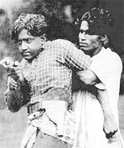 A scene from Vigathakumaran, the first Malayalam feature film