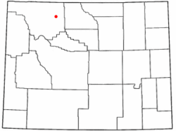 Location of Cody in Wyoming